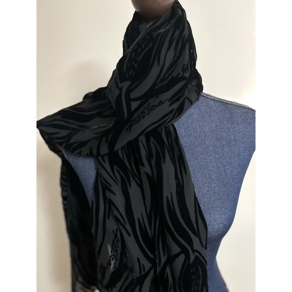 Velvet Burnout Scarf 70